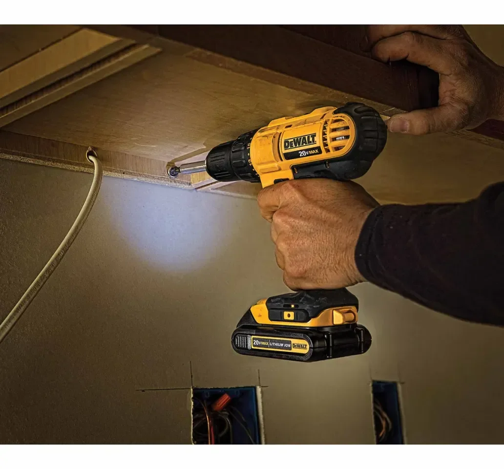 DIY imagery featuring DeWalt Cordless Drill/Driver Kit