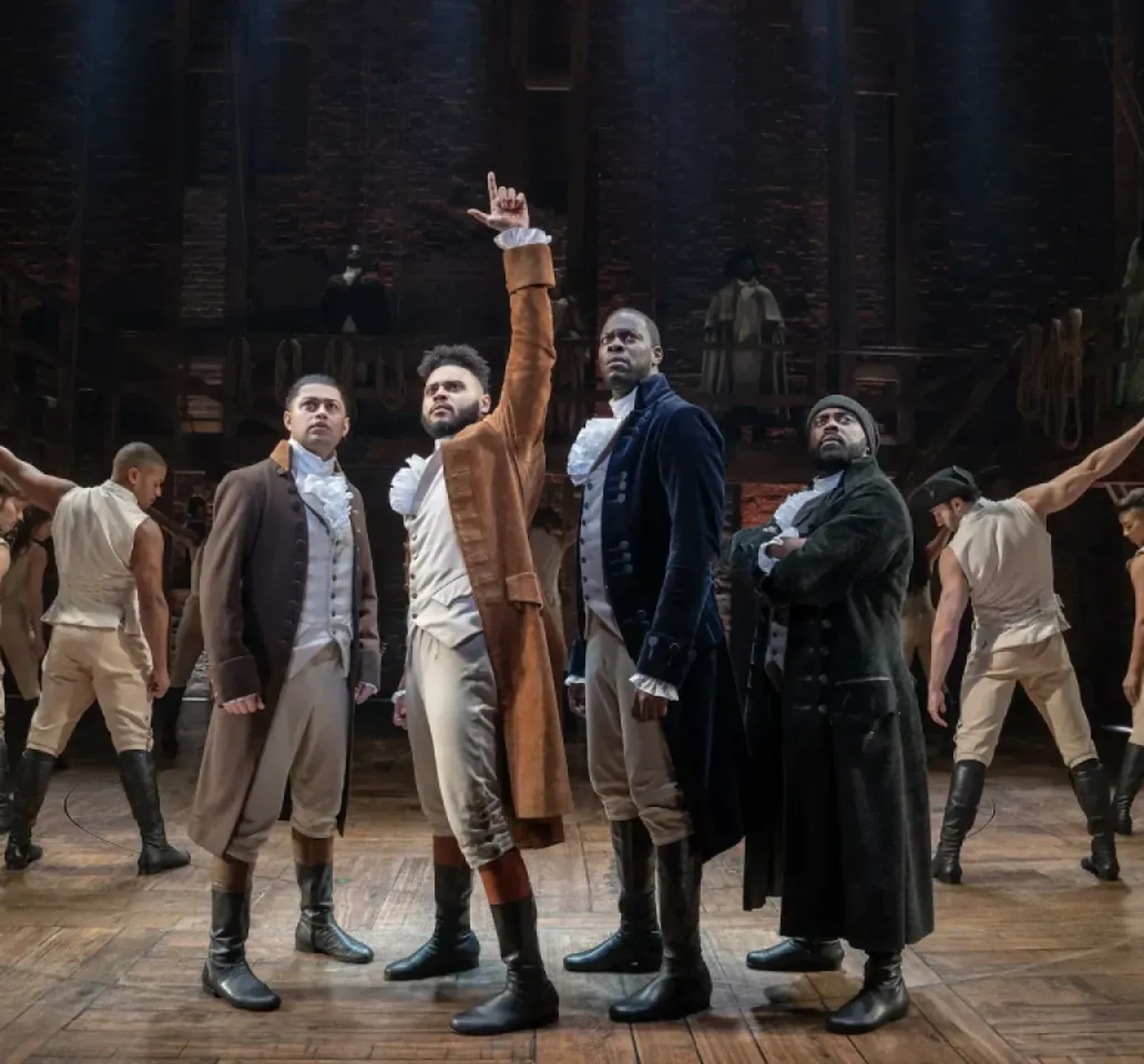 Theater imagery featuring Hamilton