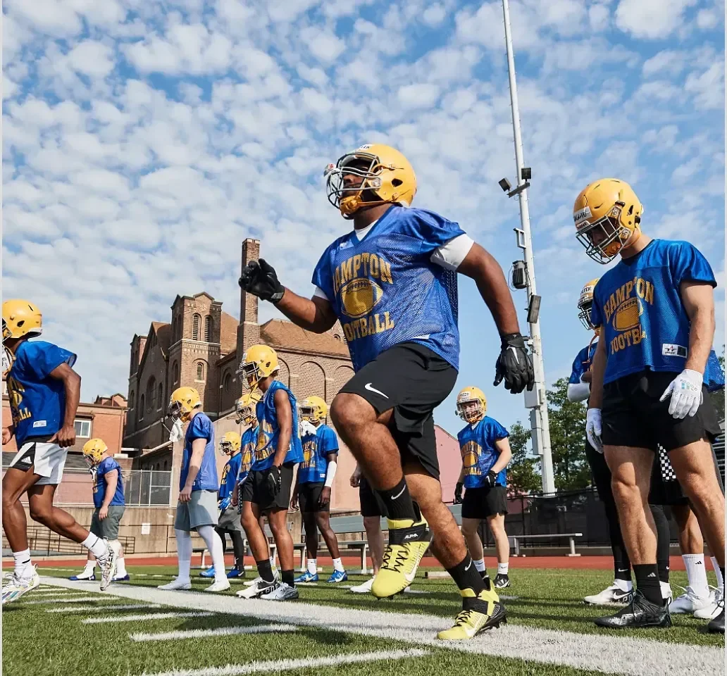 Football imagery featuring D-Tack Gloves