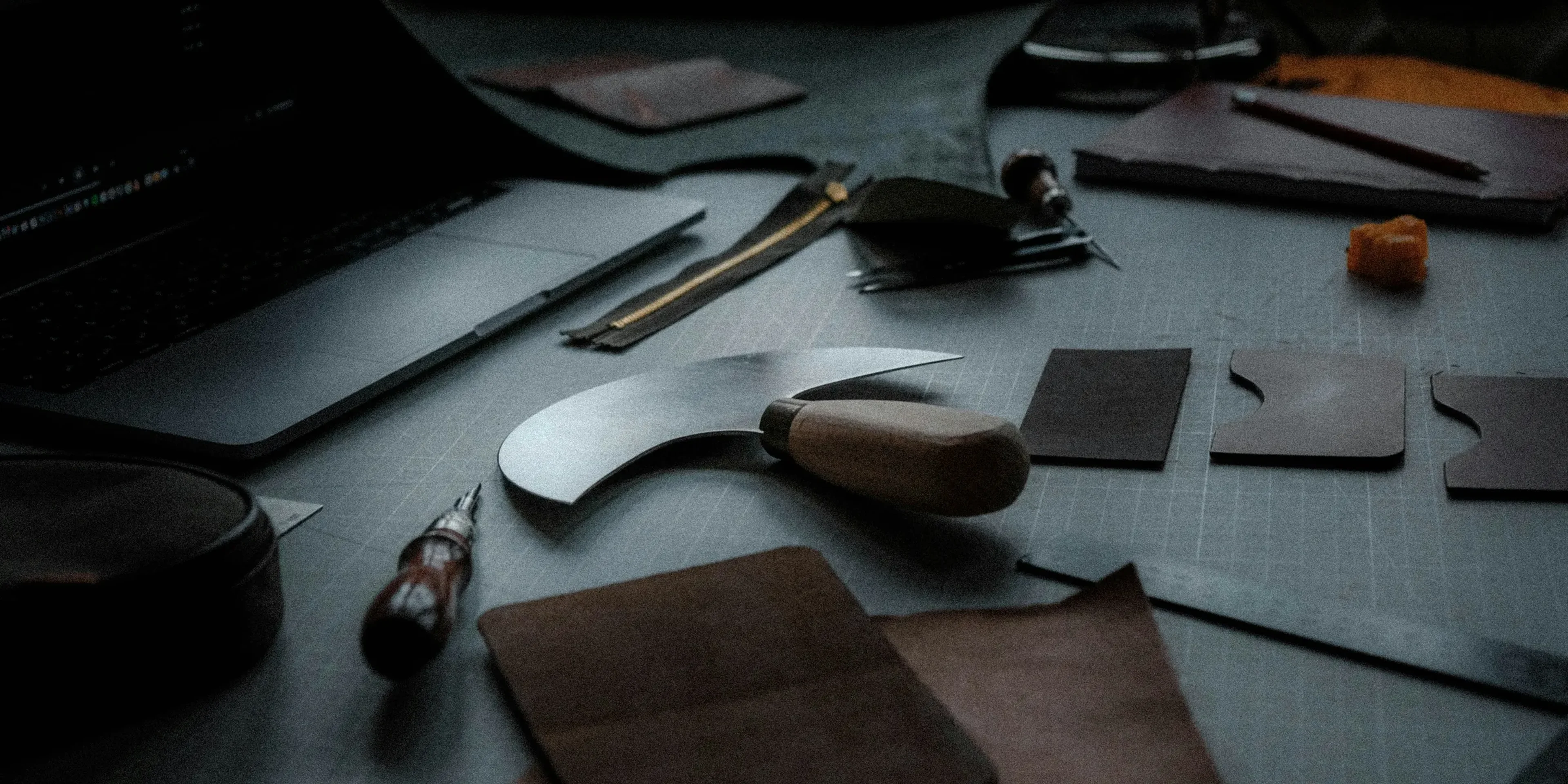 a table topped with lots of different types of tools