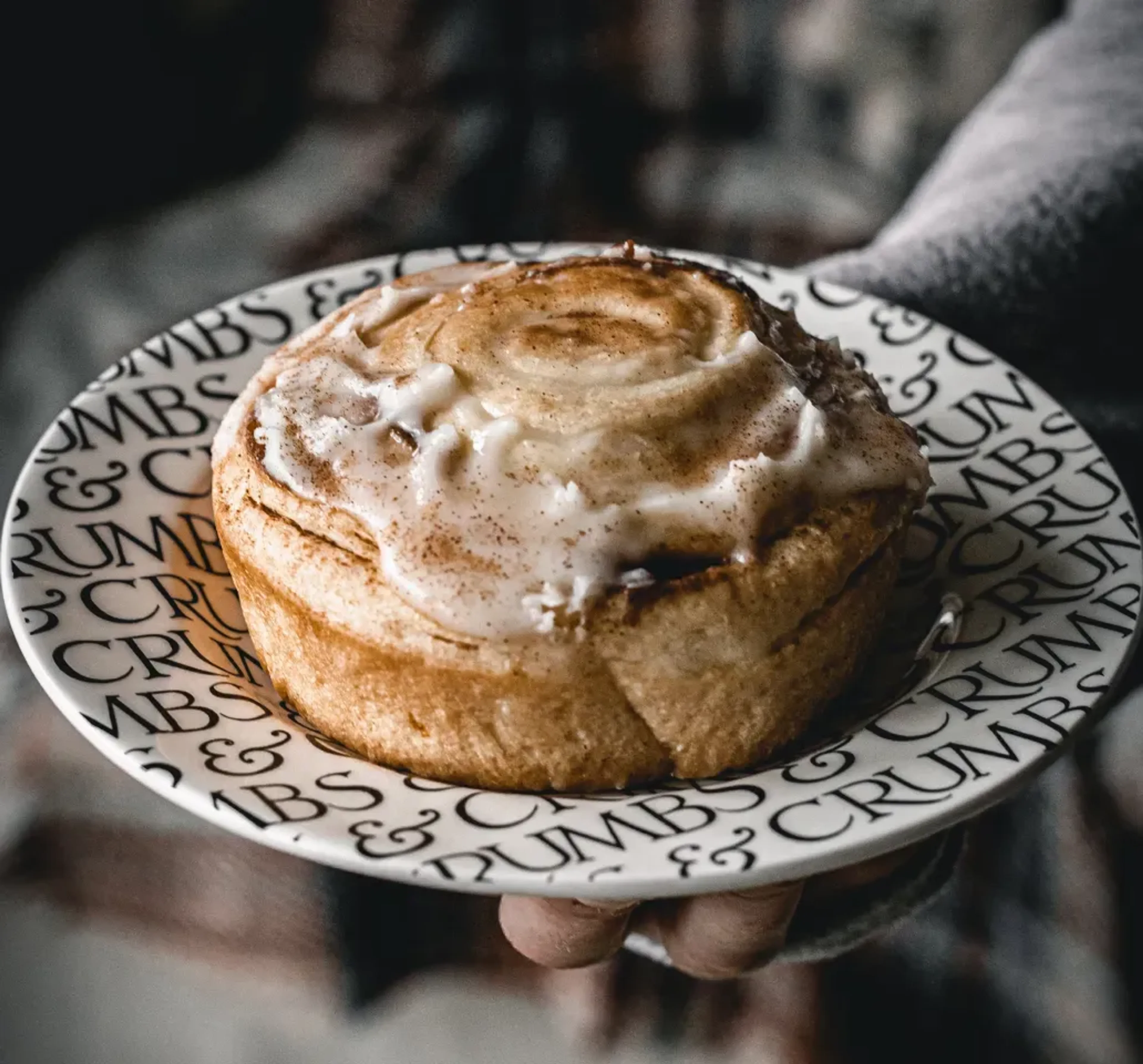 Dessert imagery featuring Classic Cinnamon Roll