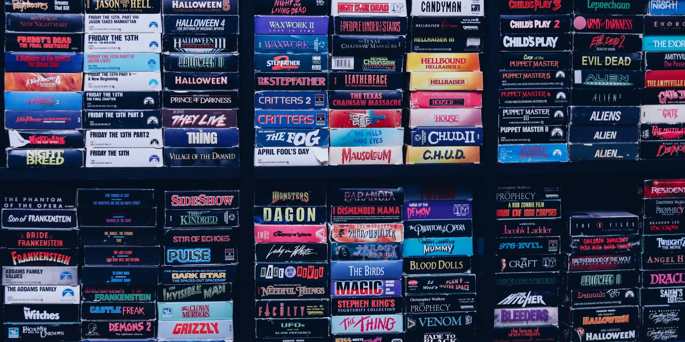 a group of boxes with text on them