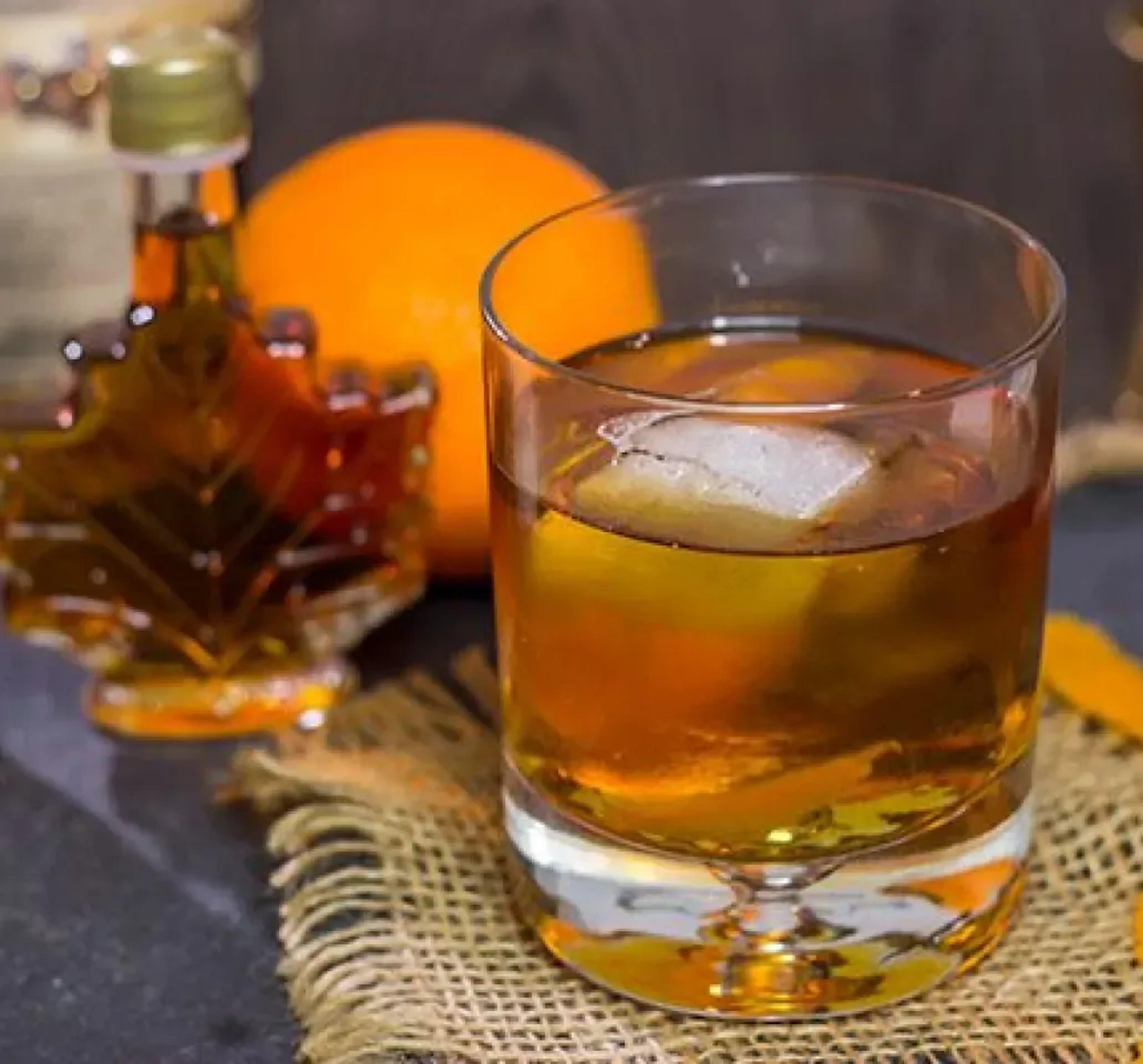Drinks imagery featuring Basil Hayden Smoked Cinnamon Old Fashioned