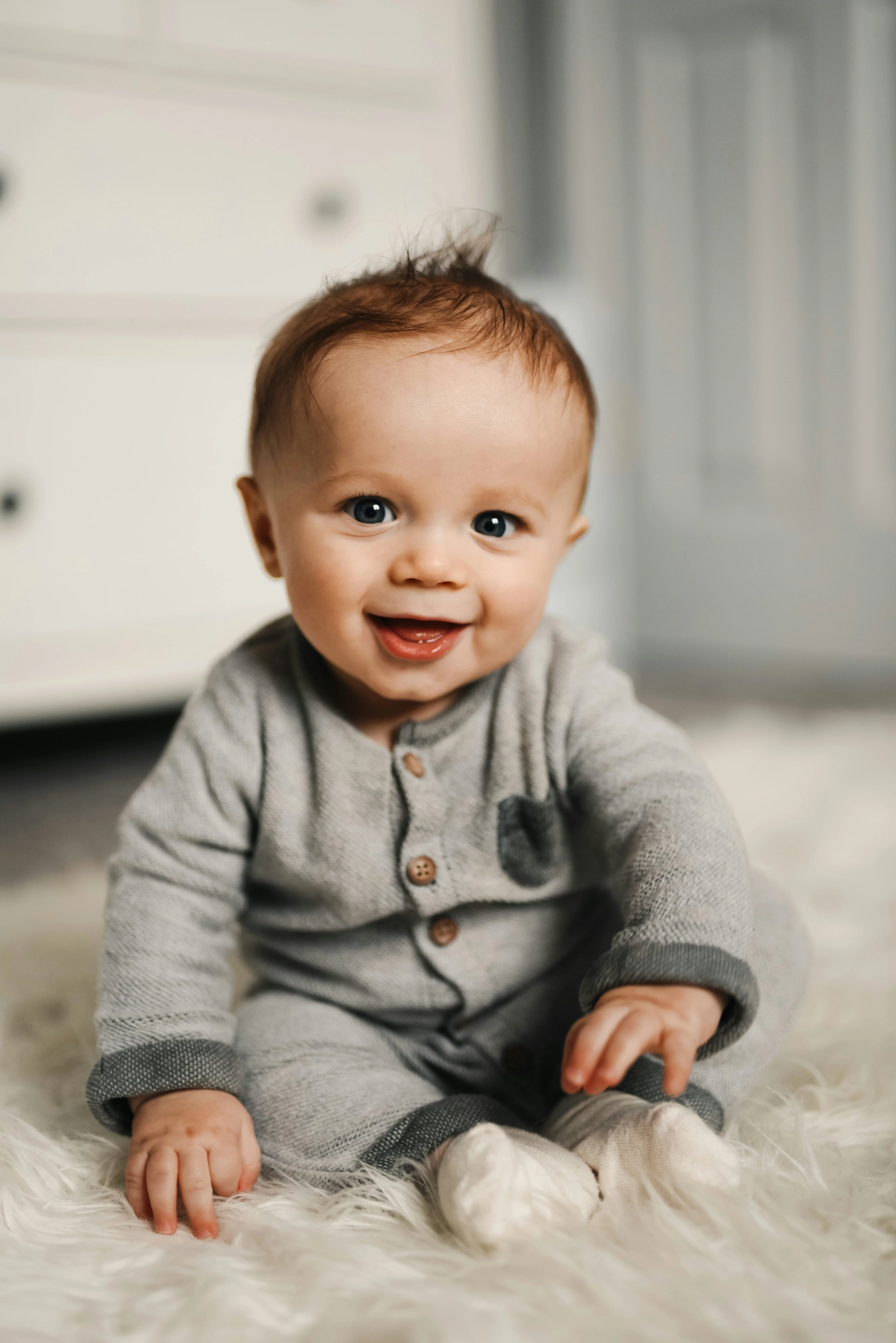 baby looking at the camera