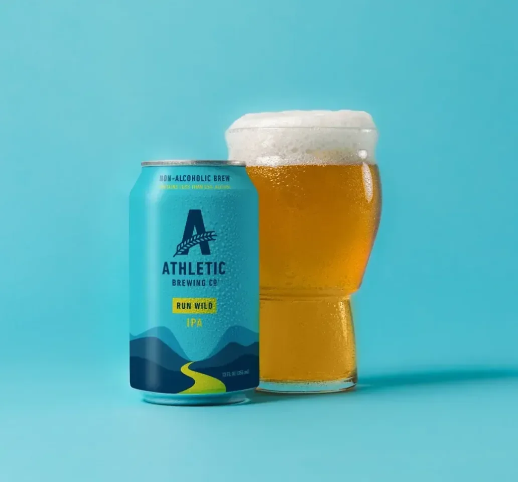 Drinks imagery featuring Run Wild Non-Alcoholic IPA