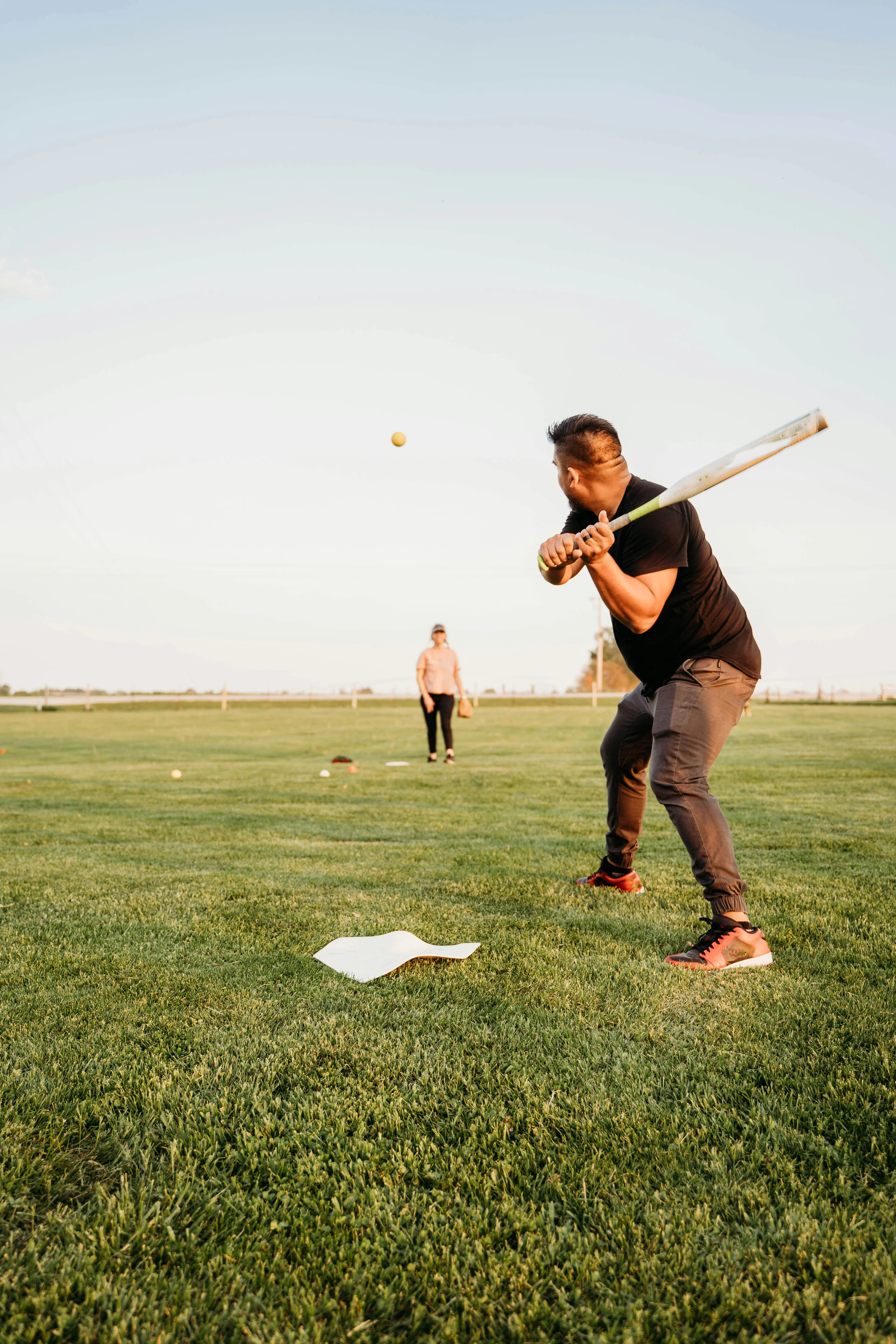 Baseball player on field