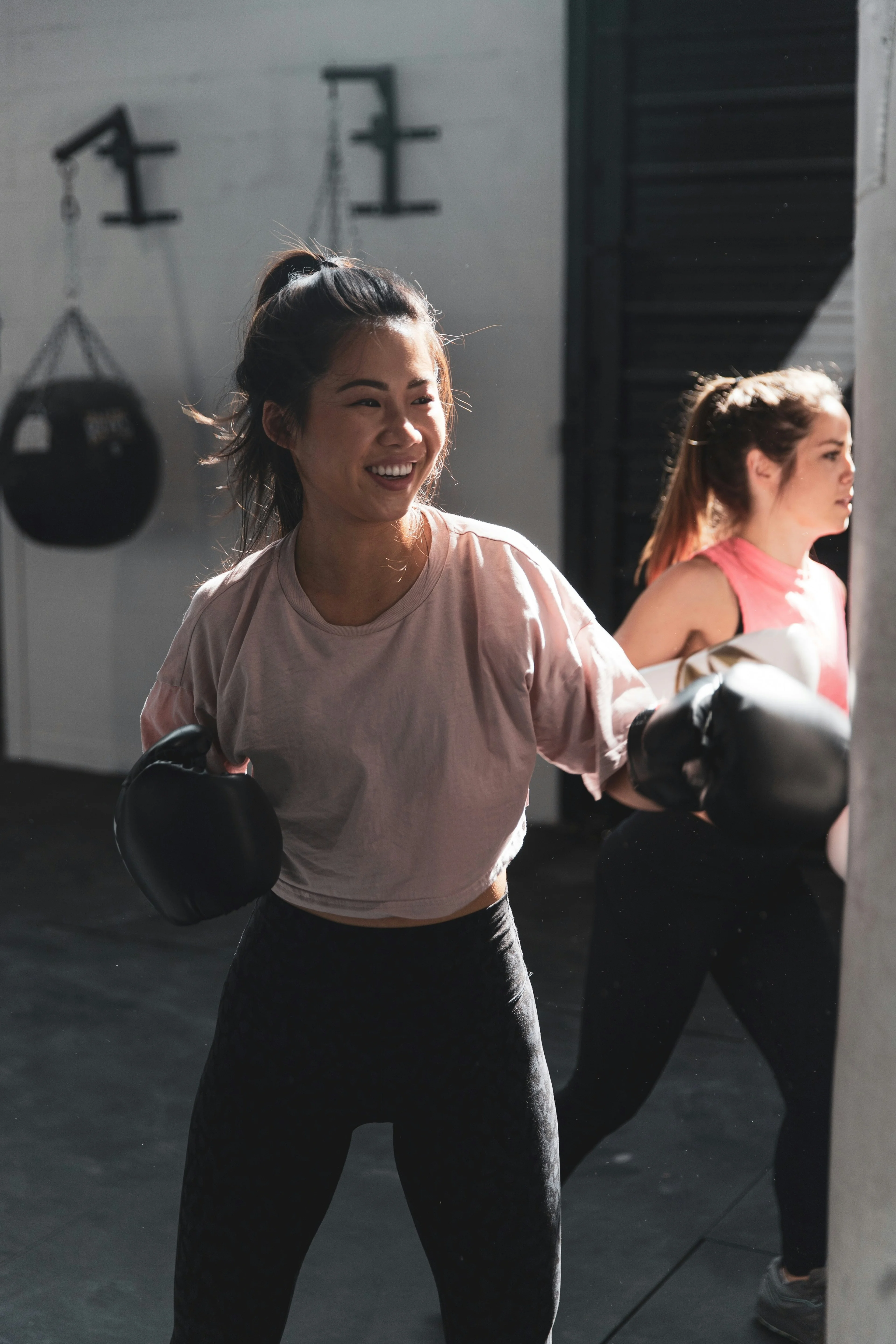 woman boxing
