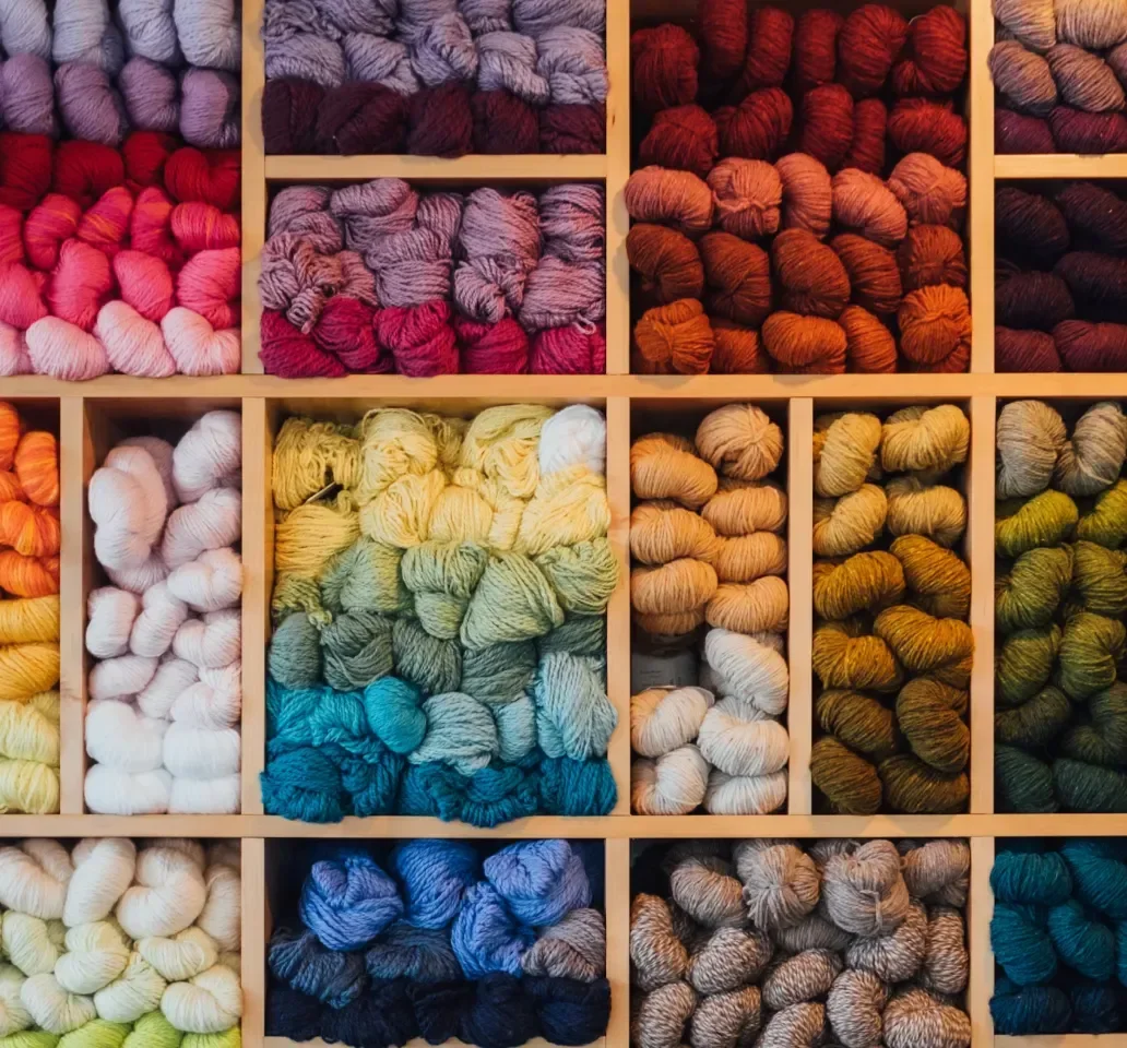 Knitting imagery featuring Soft Classic Solid Yarn
