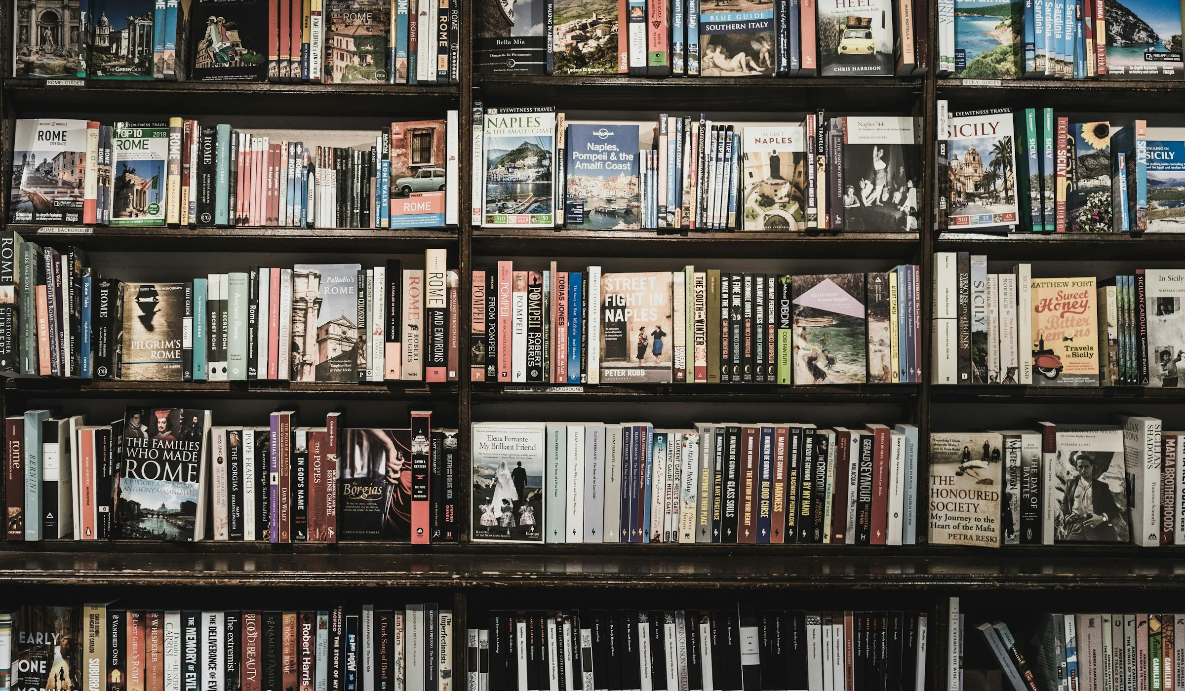 Books on shelf