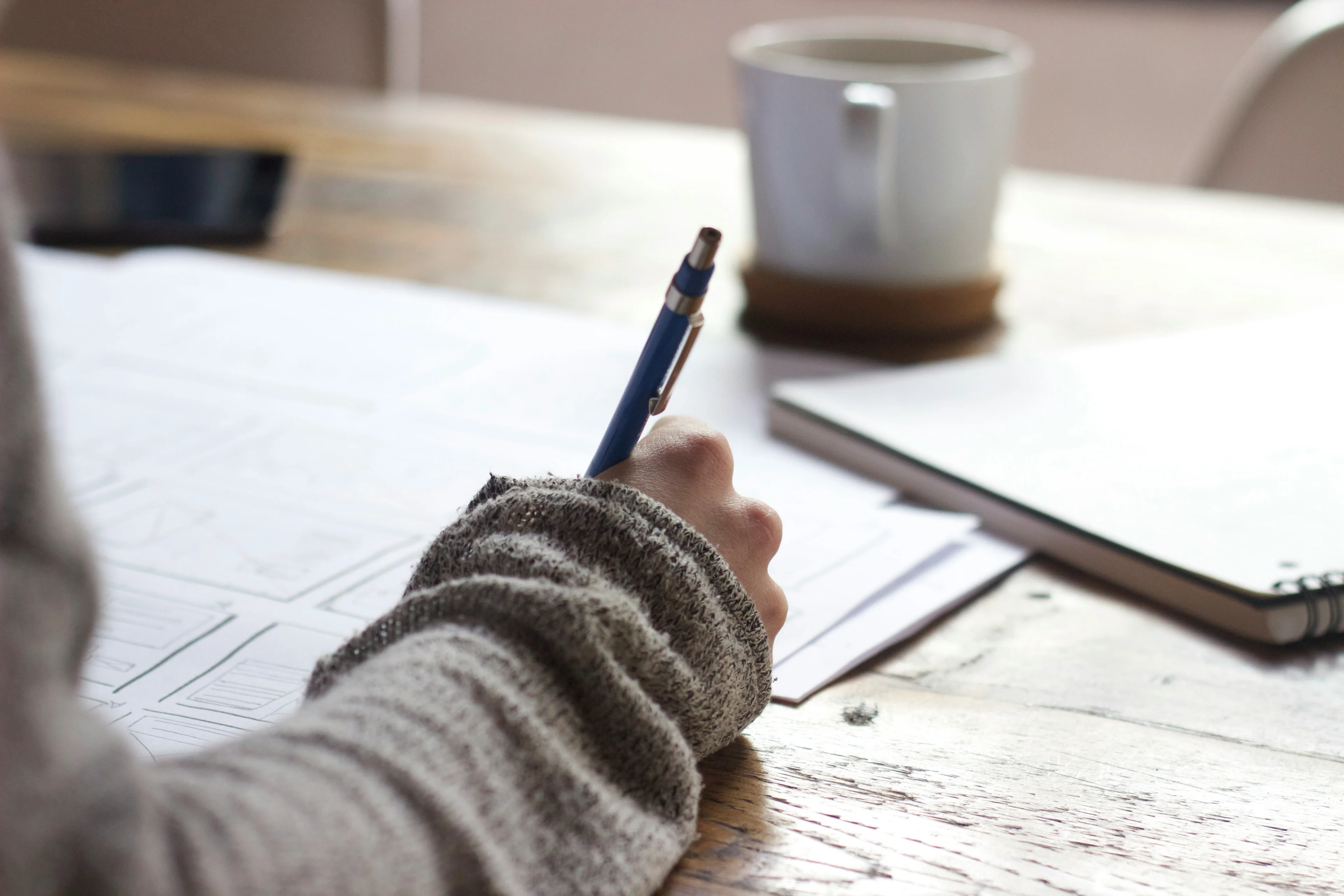 people writing