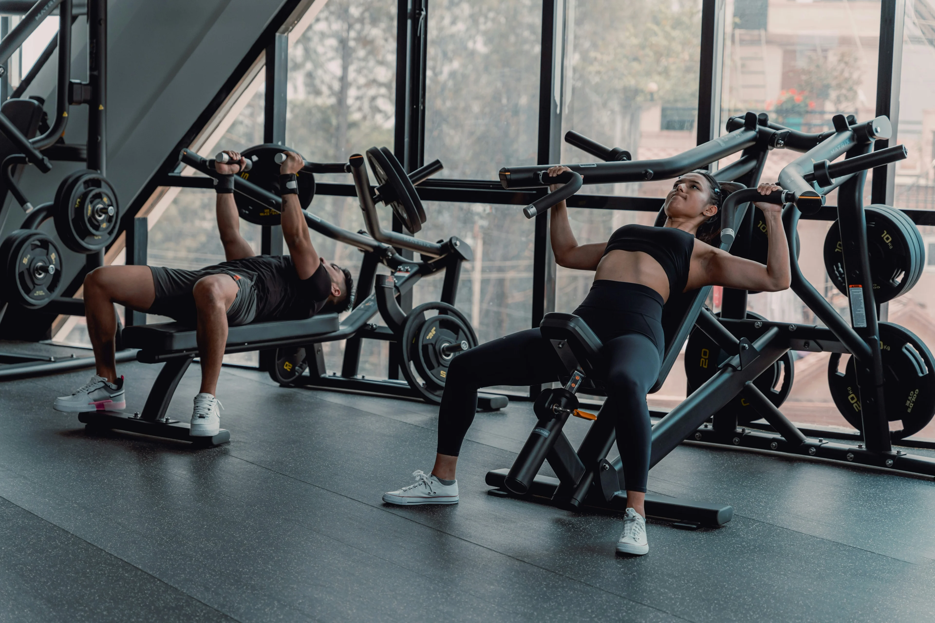 people working out