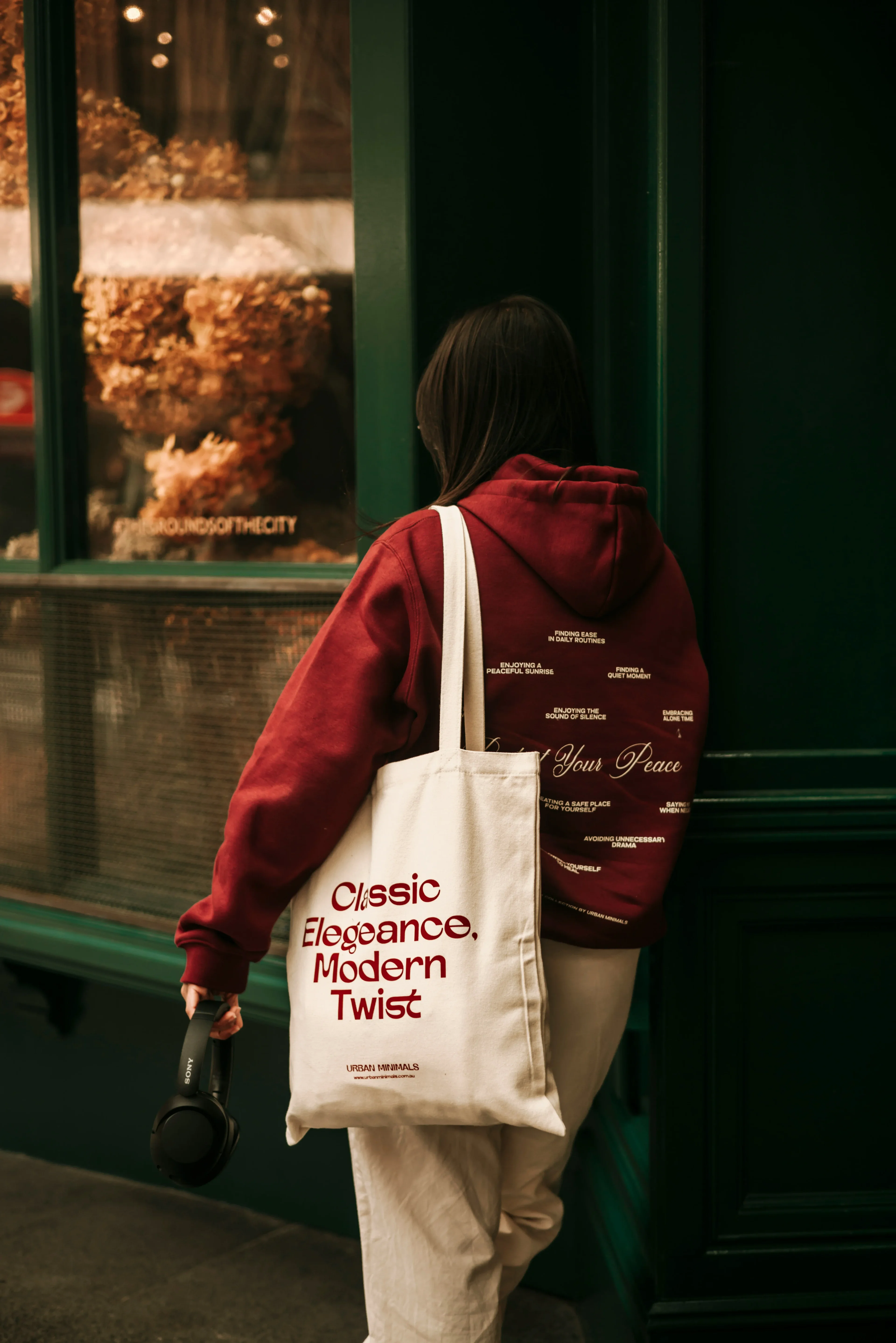 Sewing imagery featuring Personalized Tote Bag
