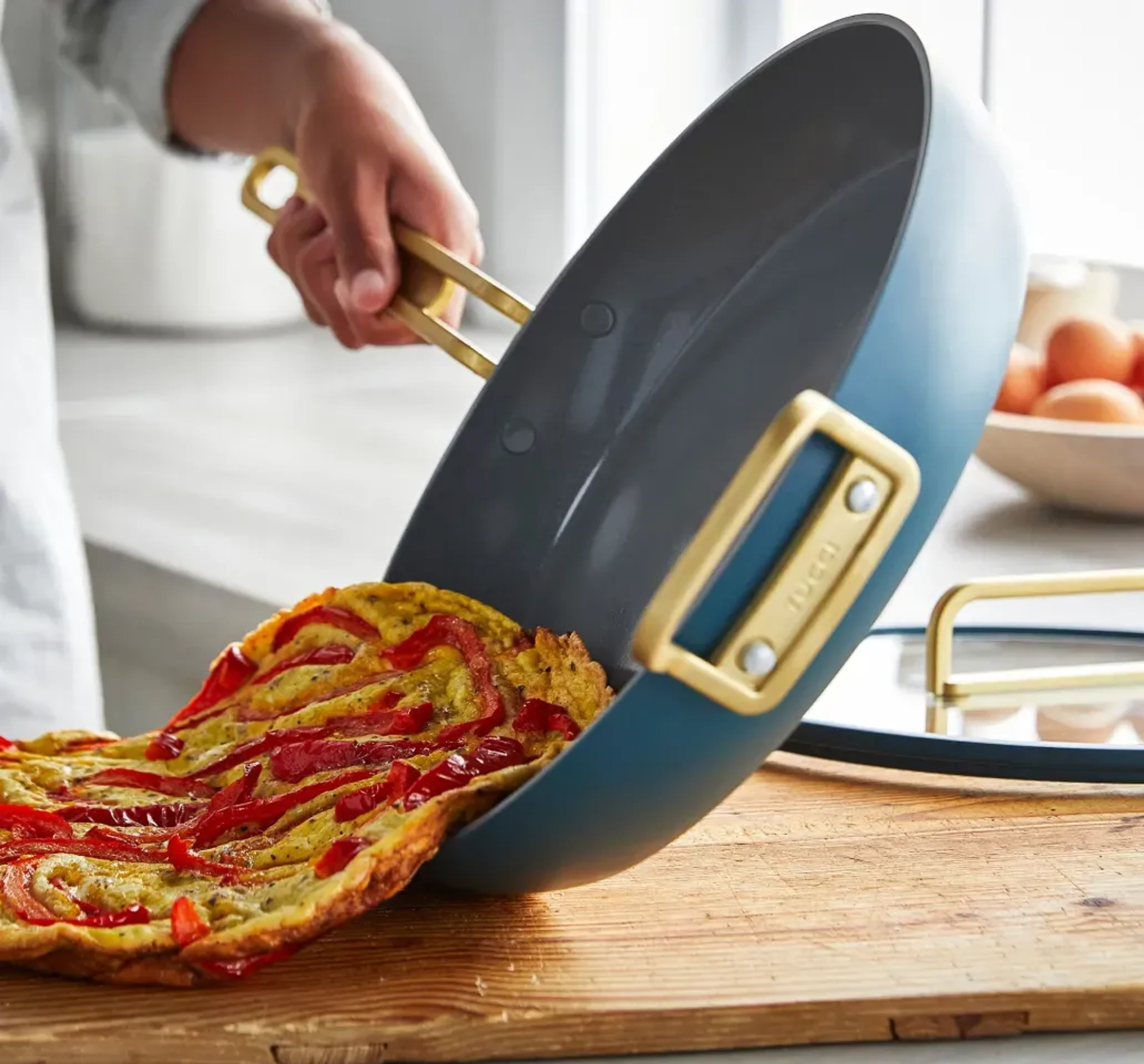 Baking imagery featuring GreenPan Ceramic Cookware Set