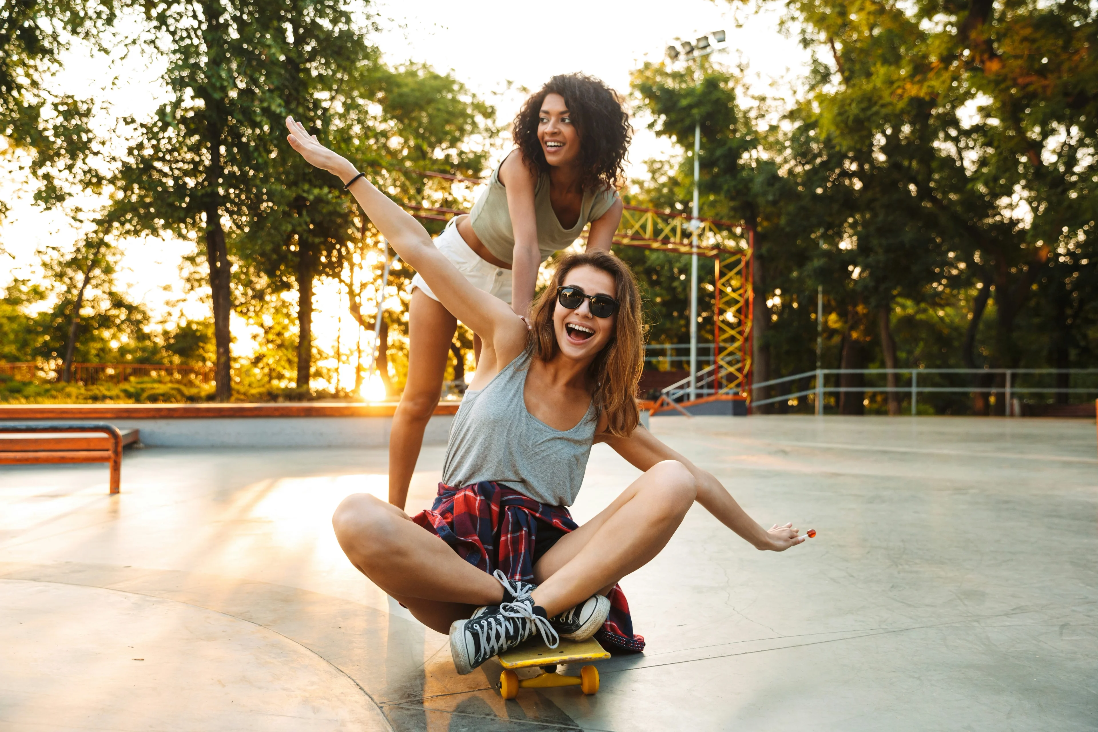 Skater mid trick
