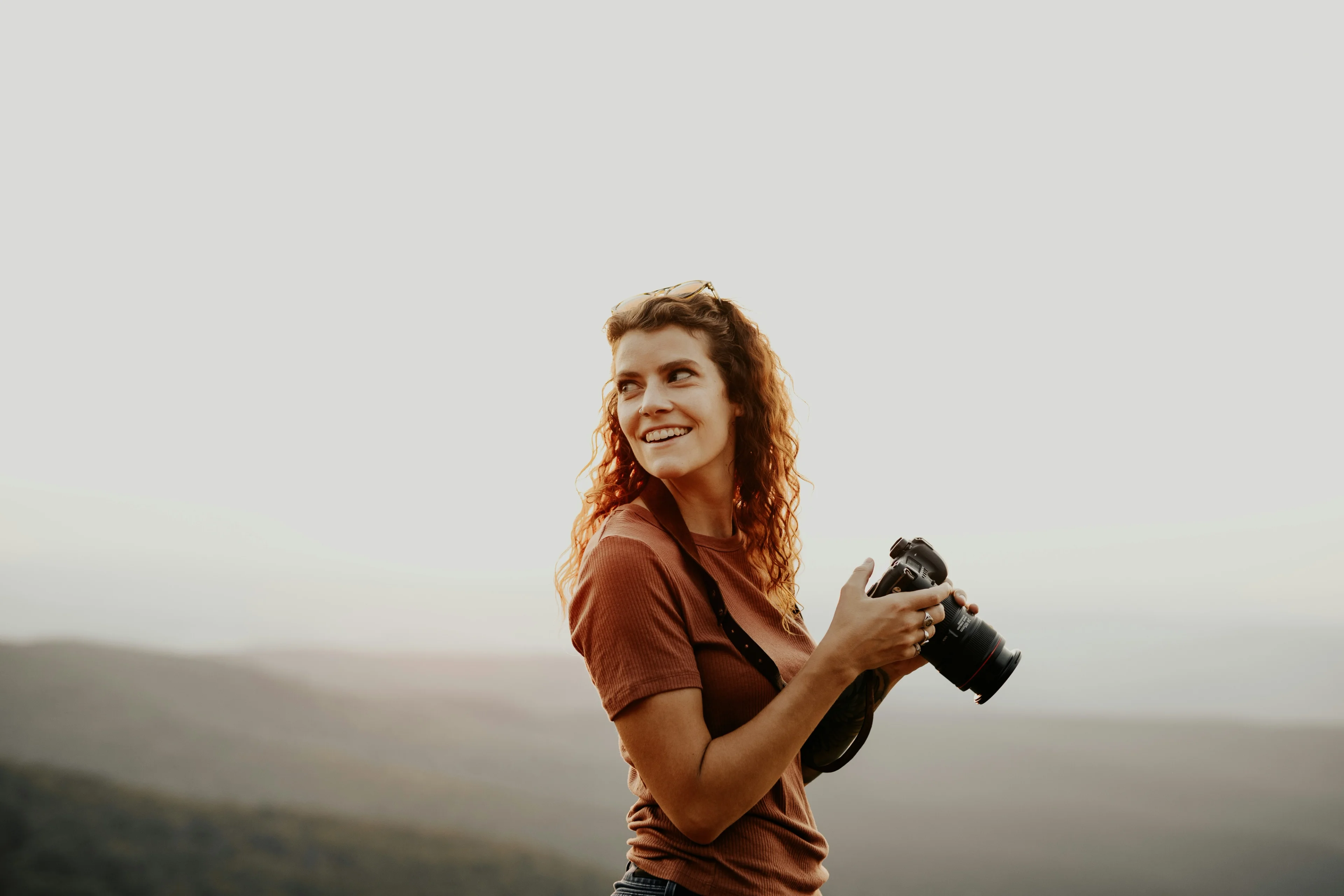 Camera lens closeup